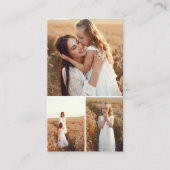 Moderne QR Code fotograaf Visitekaartje (Voorkant)