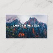 Moderne QR CODE-fotominimalistisch professional Visitekaartje (Voorkant)