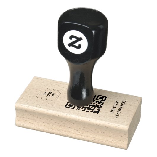 Moderne QR-code Logo Zakelijk Merkdesign Rubberstempel (Stempel)