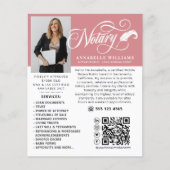 Moderne QR-code Notarische foto Flyer (Voorkant)