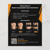 Moderne QR-code persoonscoach Flyer (Achterkant)