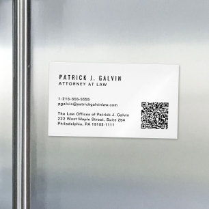 Moderne QR-code Professional Magnetisch Visitekaartje