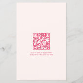 Moderne QR Code Professionele Nail Spa Salon Flyer (Achterkant)