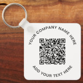 Moderne QR-code promotie Sleutelhanger (Voorkant)