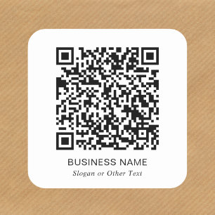 Moderne QR-code promotie Vierkante Sticker
