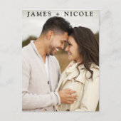 Moderne QR Code Scannable Bruiloft Bewaar de Datum Briefkaart (Voorkant)