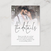 Moderne QR-code - Sluitingsauto met details over b Informatiekaartje (Voorkant)