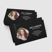 Moderne QR Code Social Media Professionele Foto Visitekaartje