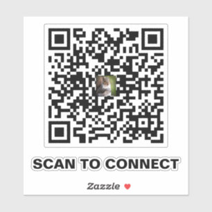 Moderne QR Code Sticker – eenvoudig en professione