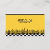 Moderne QR-code taxichauffeur Visitekaartje (Achterkant)