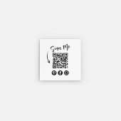 Moderne QR-code Voeg uw Logo Custom toe Vierkante Visitekaartje