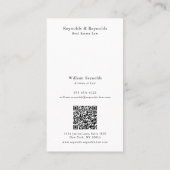 Moderne QR-code voor professioneel advocatenkantoo Visitekaartje (Achterkant)
