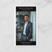Moderne QR-code voor professioneel advocatenkantoo Visitekaartje (Voorkant)