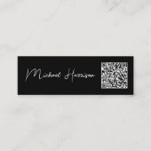 Moderne QR-code voor script Professional Mini Visitekaartje (Voorkant)