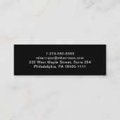 Moderne QR-code voor script Professional Mini Visitekaartje (Achterkant)