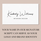 Moderne QR-code voor script Professional Visitekaartje
