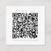 Moderne QR Code Waterverf papaverhuwelijk RSVP Informatiekaartje (Achterkant)