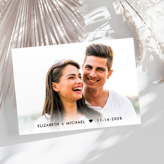 Moderne QR Code Weddenschap met foto's RSVP Kaartje