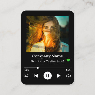 Moderne QR-codealbumhoes Song Playlist-foto Visitekaartje
