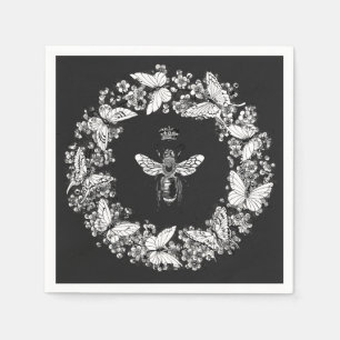 Moderne Queen Bee Crown Butterfly krans Servet