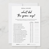 Moderne Qu'est-ce que la chambre a dit carte de je (Devant)