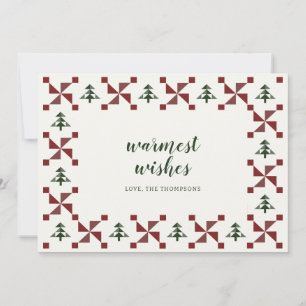 Moderne Quilt Christmas Tree Holiday Non Carte pho