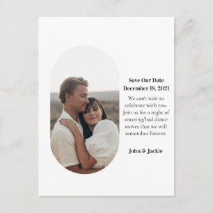 Moderne Quirky Pill Foto Opslaan Datum MCM-stijl Briefkaart