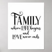 Moderne quotatypotypografie van het gezin poster (Voorkant)