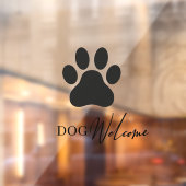 Moderne raamfolie voor winkelruit met hondvriendel raamsticker (Vel 2)