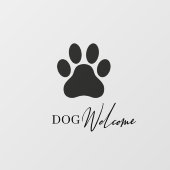 Moderne raamfolie voor winkelruit met hondvriendel raamsticker (Vel)