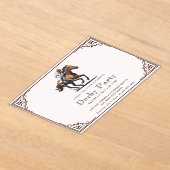 Moderne Race Paard Derby Party Acryl Uitnodigingen (Laagn)