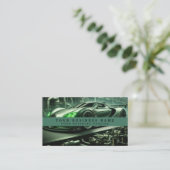 Moderne Racecar Mechanics Automotive Business Visitekaartje (Staand voorkant)