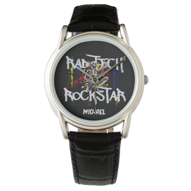 Moderne Rad Tech Rockstar Horloge (Voorkant)