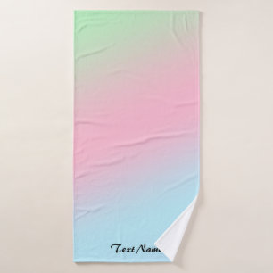 Moderne Rainbow Gradient Waterverf Achtergrond Badhanddoek