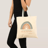 Moderne Rainbow Inspirerend Leraar Waardering Tote Bag (Voorkant (product))