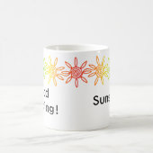 Moderne Rainbow Sunshine gepersonaliseerde mok (Center)