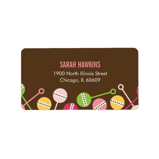 Moderne rammelaars Adresetiketten Etiket (Voorkant)