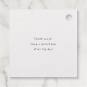 Moderne rand bedankjes labels (Achterkant)