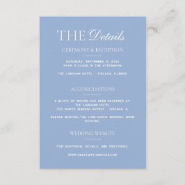 Moderne rand elegantie Trouw detailkaart Informatiekaartje