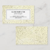 Moderne rand gespikkelde structuur visitekaartje (Voorkant / Achterkant)