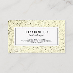 Moderne rand gespikkelde structuur visitekaartje