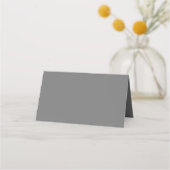 Moderne Rand Minimalistische Grijze Trouwdag (Achterkant)