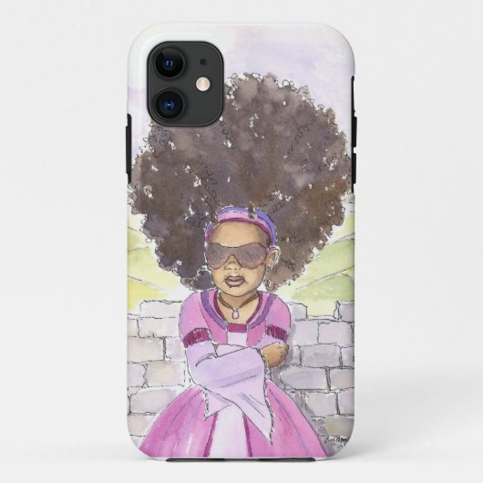 Moderne Rapunzel Afro-telefoonbehuizing Case-Mate iPhone Case (Achterkant)