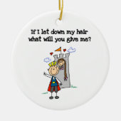 Moderne Rapunzel Keramisch Ornament (Voorkant)