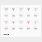 Moderne Raspberry jam wit zelfgemaakt met liefde Hart Sticker (Vel)