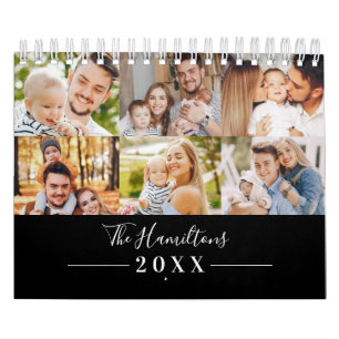 Moderne raster Collage Photo Family 2022 Kalender