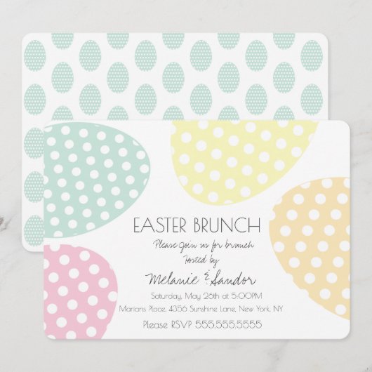 Moderne, rasteruitgebotte eieren uit de brundelfam kaart (Voorkant / Achterkant)