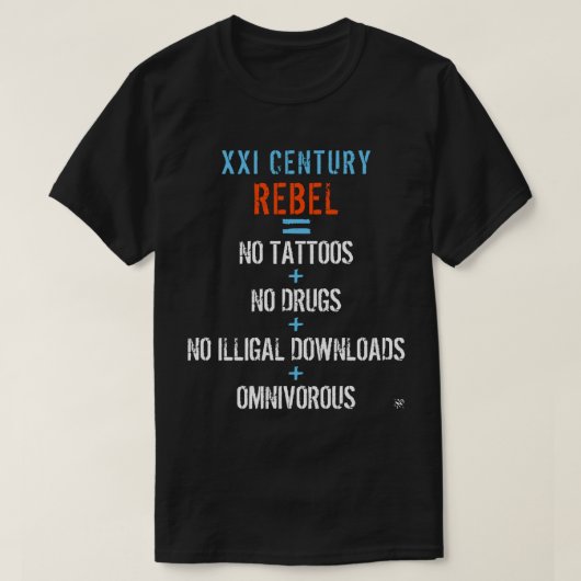 Moderne rebel t-shirt (Design voorkant)