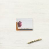 Moderne Red Apple Stack van Boeken Leraar Naam 4x3 Post-it® Notes (Op bureau)