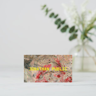 Moderne Red Brown Abstracte Sjabloon Professional Visitekaartje